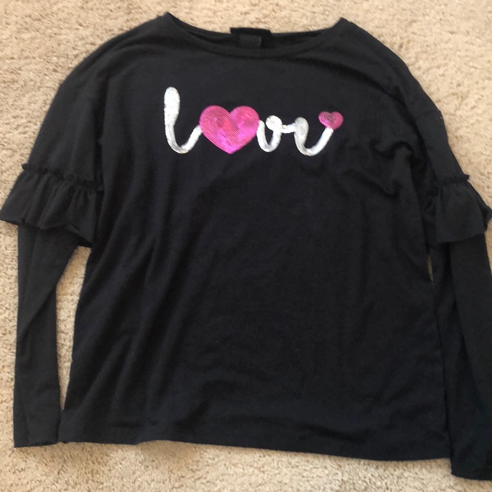 Black long sleeve shirt